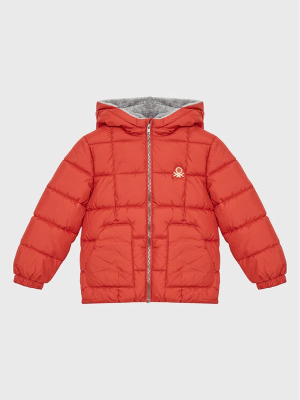United Colors Of Benetton United Colors Of Benetton Пухено яке 2WU0GN00Q Червен Regular Fit