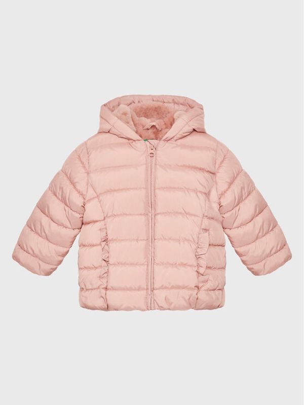 United Colors Of Benetton United Colors Of Benetton Пухено яке 2WU0GN00R Розов Regular Fit