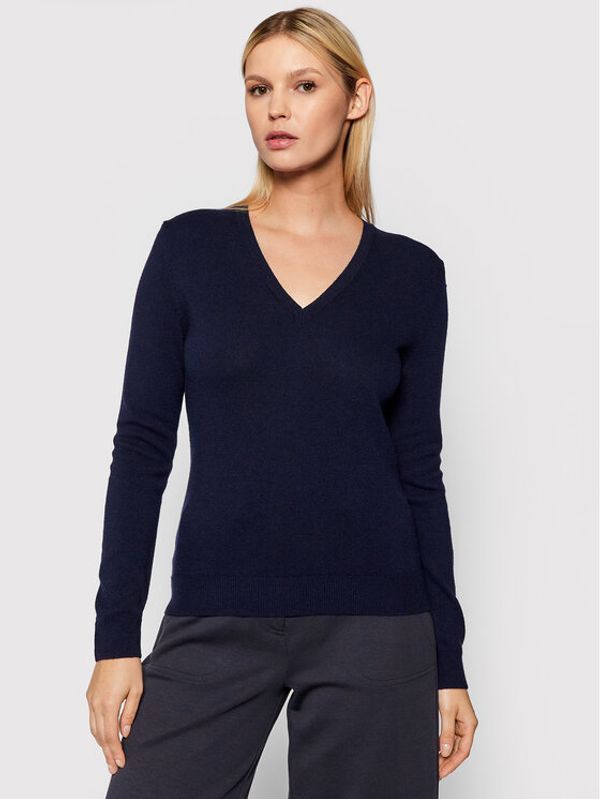 United Colors Of Benetton United Colors Of Benetton Пуловер 1002D4488 Тъмносин Regular Fit