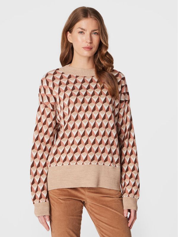 United Colors Of Benetton United Colors Of Benetton Пуловер 103FE200L Цветен Relaxed Fit