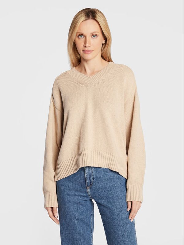 United Colors Of Benetton United Colors Of Benetton Пуловер 1040D400B Бежов Regular Fit