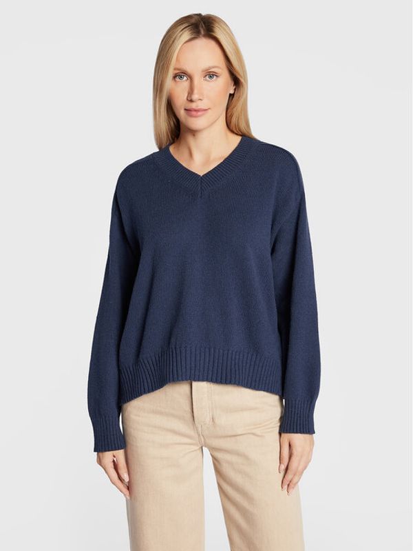 United Colors Of Benetton United Colors Of Benetton Пуловер 1040D400B Тъмносин Regular Fit