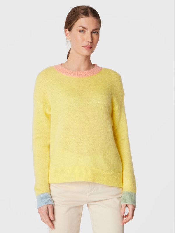 United Colors Of Benetton United Colors Of Benetton Пуловер 1042E102Z Жълт Regular Fit