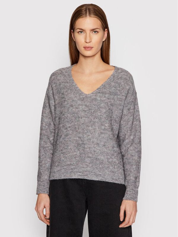 United Colors Of Benetton United Colors Of Benetton Пуловер 1064D4669 Сив Regular Fit