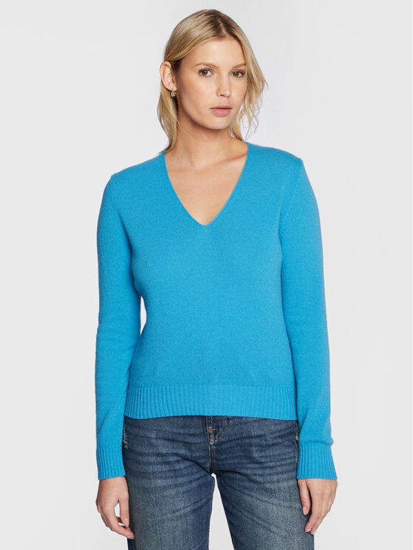 United Colors Of Benetton United Colors Of Benetton Пуловер 1067D400E Син Regular Fit