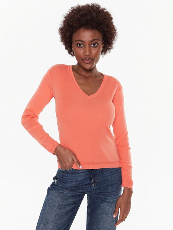 United Colors Of Benetton United Colors Of Benetton Пуловер 1091D4625 Оранжев Slim Fit