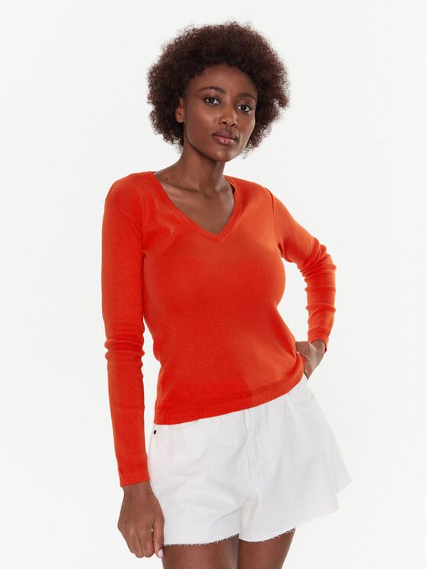 United Colors Of Benetton United Colors Of Benetton Пуловер 1091D4625 Оранжев Slim Fit