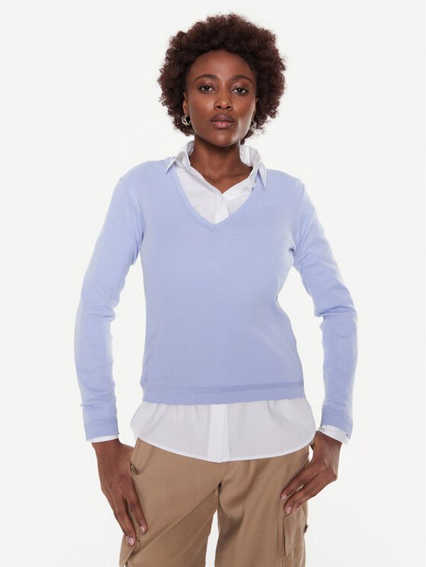 United Colors Of Benetton United Colors Of Benetton Пуловер 1091D4625 Син Regular Fit