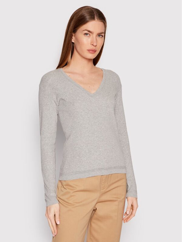 United Colors Of Benetton United Colors Of Benetton Пуловер 1091D4625 Сив Slim Fit