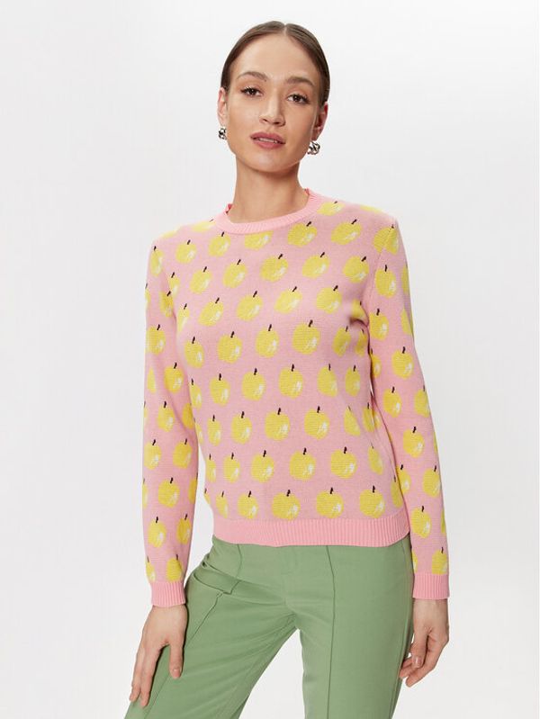 United Colors Of Benetton United Colors Of Benetton Пуловер 1094E105O Розов Regular Fit