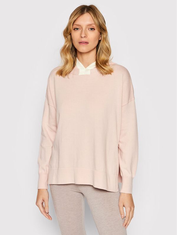 United Colors Of Benetton United Colors Of Benetton Пуловер 10983M00G Розов Regular Fit