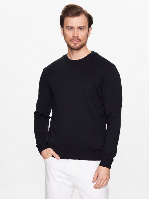 United Colors Of Benetton United Colors Of Benetton Пуловер 1098U1I76 Черен Regular Fit