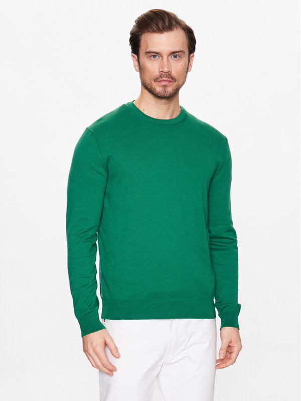 United Colors Of Benetton United Colors Of Benetton Пуловер 1098U1I76 Зелен Regular Fit