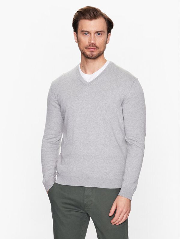 United Colors Of Benetton United Colors Of Benetton Пуловер 1098U4486 Сив Regular Fit