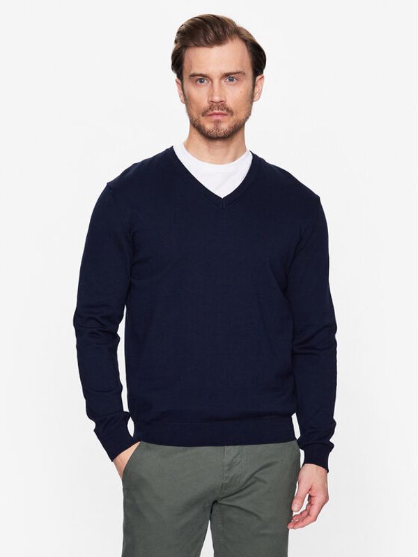 United Colors Of Benetton United Colors Of Benetton Пуловер 1098U4486 Тъмносин Regular Fit