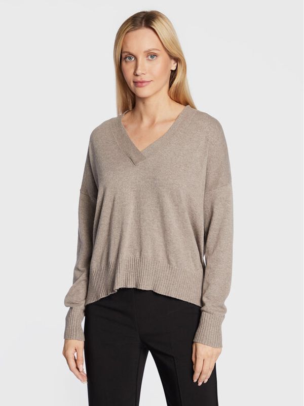 United Colors Of Benetton United Colors Of Benetton Пуловер 109V34001 Бежов Relaxed Fit