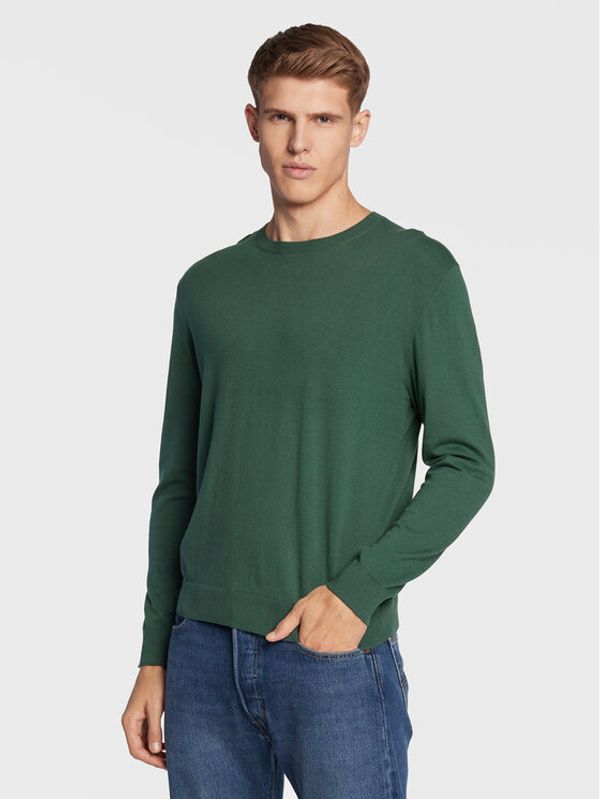 United Colors Of Benetton United Colors Of Benetton Пуловер 10CVU1N60 Зелен Regular Fit