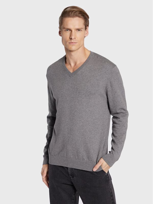 United Colors Of Benetton United Colors Of Benetton Пуловер 10CVU4642 Сив Regular Fit