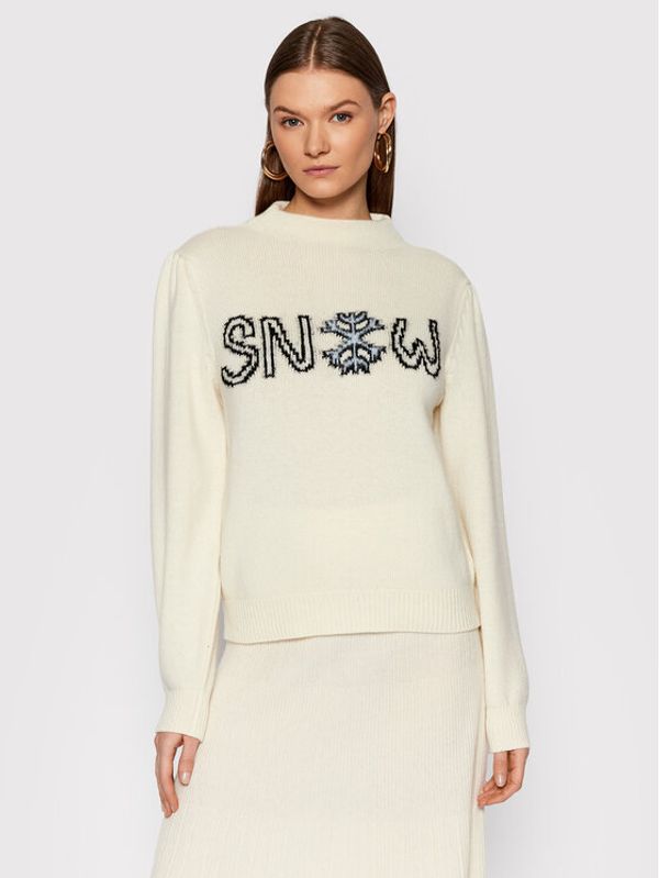 United Colors Of Benetton United Colors Of Benetton Пуловер 1144E200G Бежов Relaxed Fit