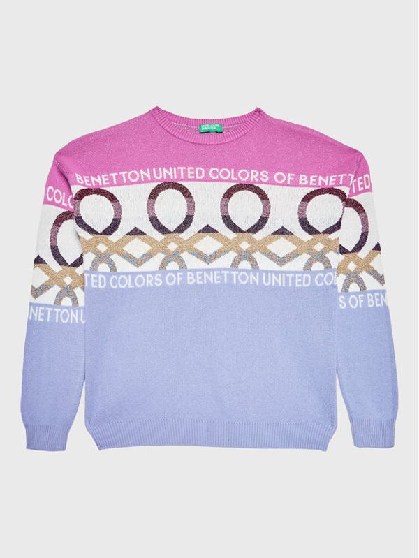 United Colors Of Benetton United Colors Of Benetton Пуловер 1194Q101X Виолетов Regular Fit