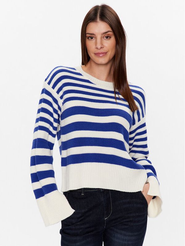 United Colors Of Benetton United Colors Of Benetton Пуловер 122NE104P Син Boxy Fit