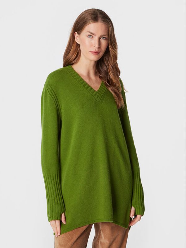 United Colors Of Benetton United Colors Of Benetton Пуловер 1244D400M Зелен Loose Fit