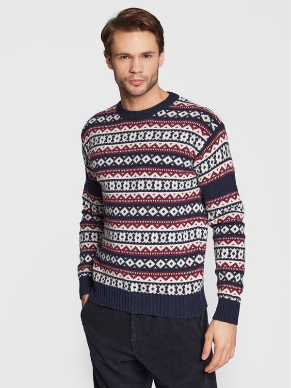 United Colors Of Benetton United Colors Of Benetton Пуловер 1244K102M Тъмносин Regular Fit