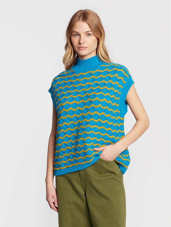 United Colors Of Benetton United Colors Of Benetton Пуловер 127NE200V Син Regular Fit