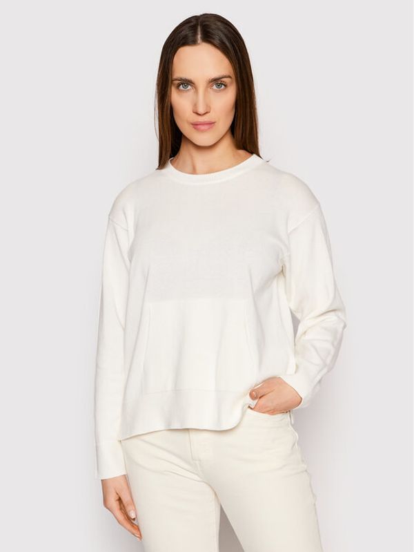 United Colors Of Benetton United Colors Of Benetton Пуловер 1294D100L Бял Relaxed Fit