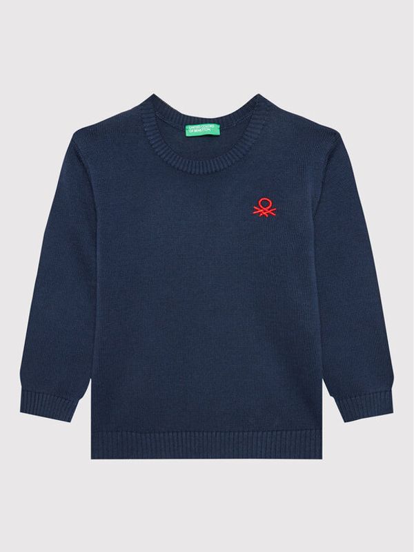 United Colors Of Benetton United Colors Of Benetton Пуловер 1294G100B Тъмносин Regular Fit