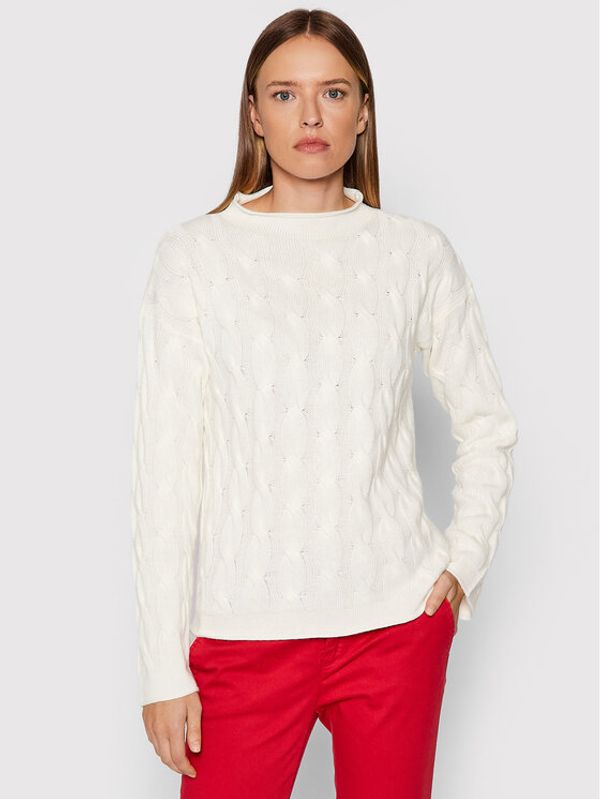 United Colors Of Benetton United Colors Of Benetton Пуловер 1335D2467 Бял Regular Fit