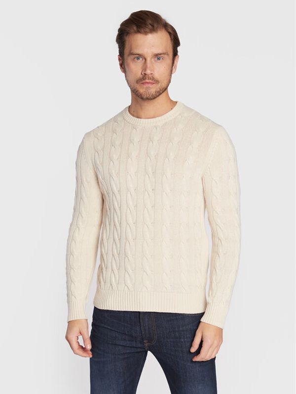 United Colors Of Benetton United Colors Of Benetton Пуловер 1335U101S Бежов Regular Fit