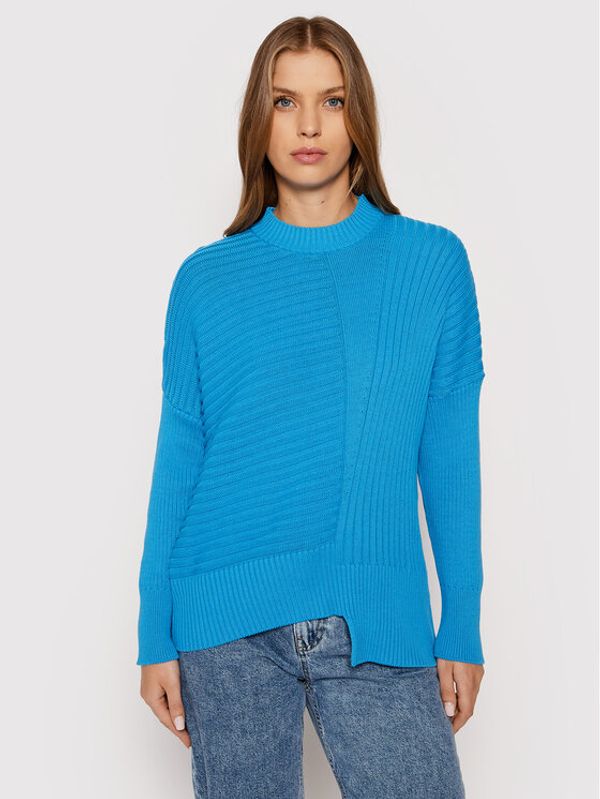 United Colors Of Benetton United Colors Of Benetton Пуловер 1398D100D Син Relaxed Fit