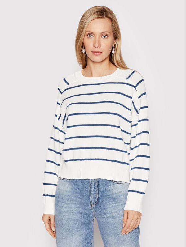 United Colors Of Benetton United Colors Of Benetton Пуловер 1494E100G Бял Relaxed Fit