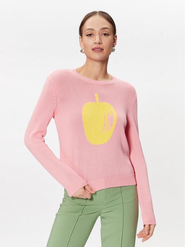 United Colors Of Benetton United Colors Of Benetton Пуловер 1594E105H Розов Regular Fit