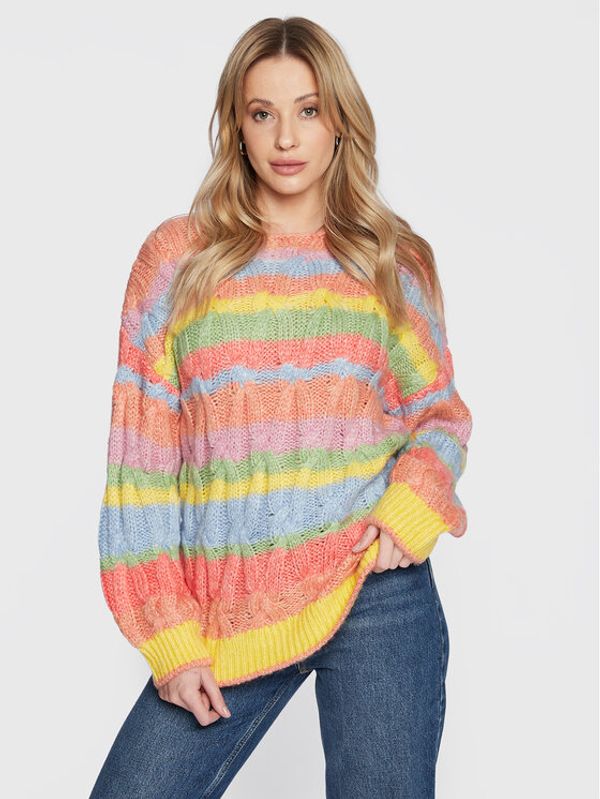 United Colors Of Benetton United Colors Of Benetton Пуловер 18BTE103M Цветен Regular Fit