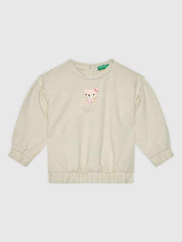 United Colors Of Benetton United Colors Of Benetton Пуловер 3YWZC15FM Сив Regular Fit