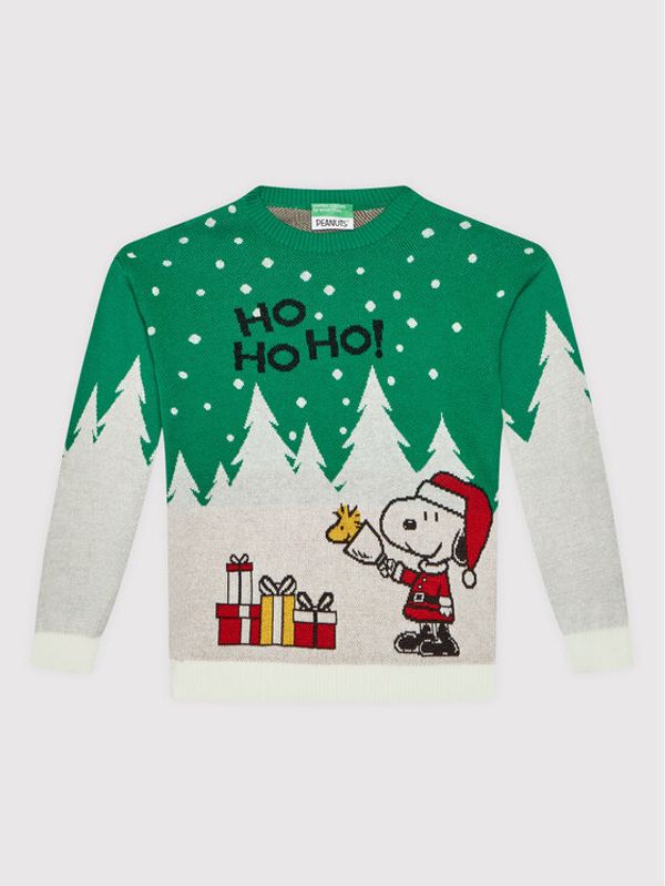 United Colors Of Benetton United Colors Of Benetton Пуловер PEANUTS 1194Q1144 Цветен Regular Fit