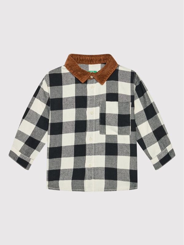 United Colors Of Benetton United Colors Of Benetton Риза 50RG5QL80 Черен Regular Fit