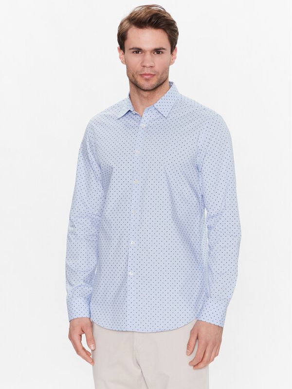 United Colors Of Benetton United Colors Of Benetton Риза 58Z2UQ00W Син Regular Fit