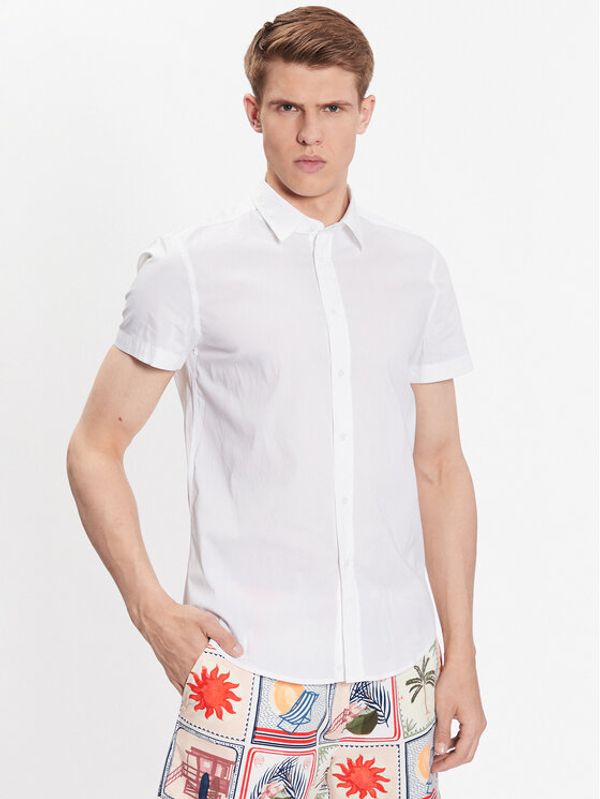 United Colors Of Benetton United Colors Of Benetton Риза 5AWR5QH38 Бял Regular Fit