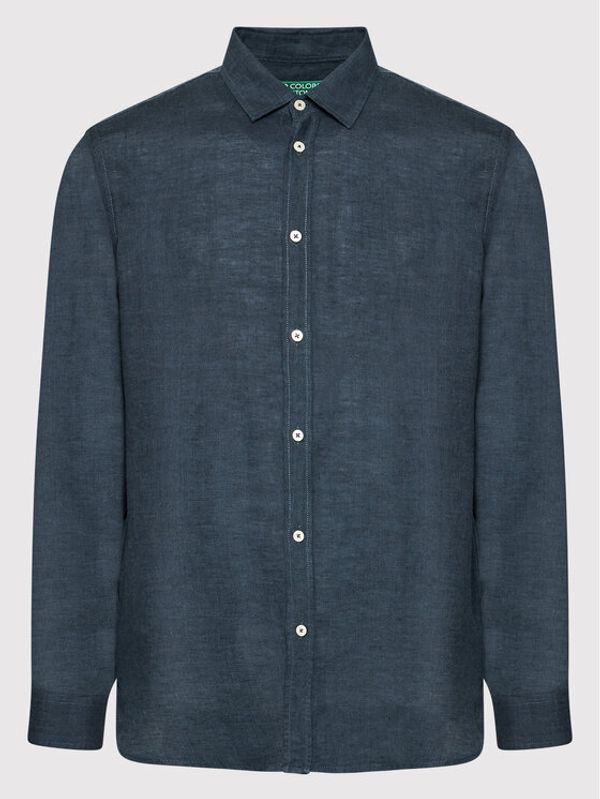 United Colors Of Benetton United Colors Of Benetton Риза 5BKU5QJG8 Тъмносин Regular Fit