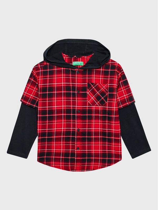 United Colors Of Benetton United Colors Of Benetton Риза 5BYVCQ00P Червен Regular Fit