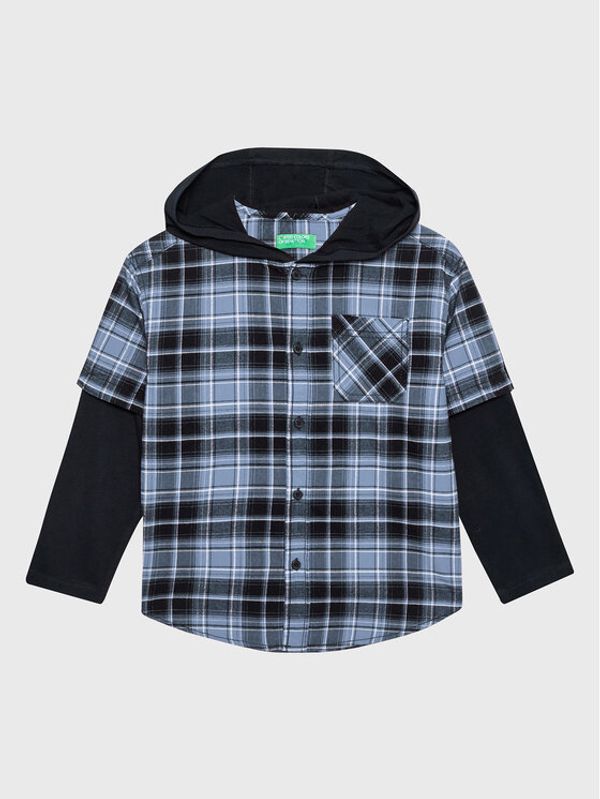 United Colors Of Benetton United Colors Of Benetton Риза 5BYVCQ00P Син Regular Fit