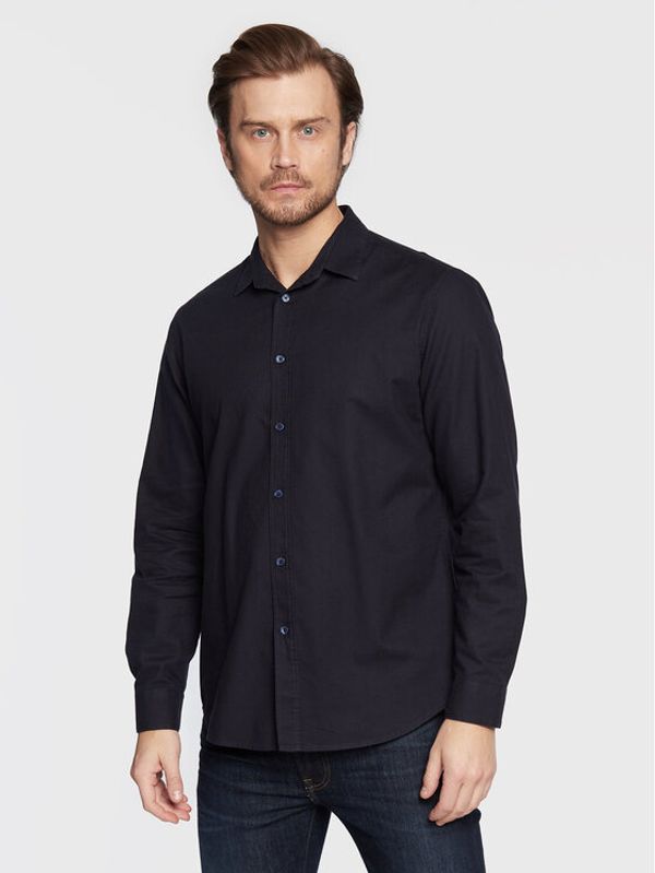 United Colors Of Benetton United Colors Of Benetton Риза 5EZSUQ017 Тъмносин Regular Fit