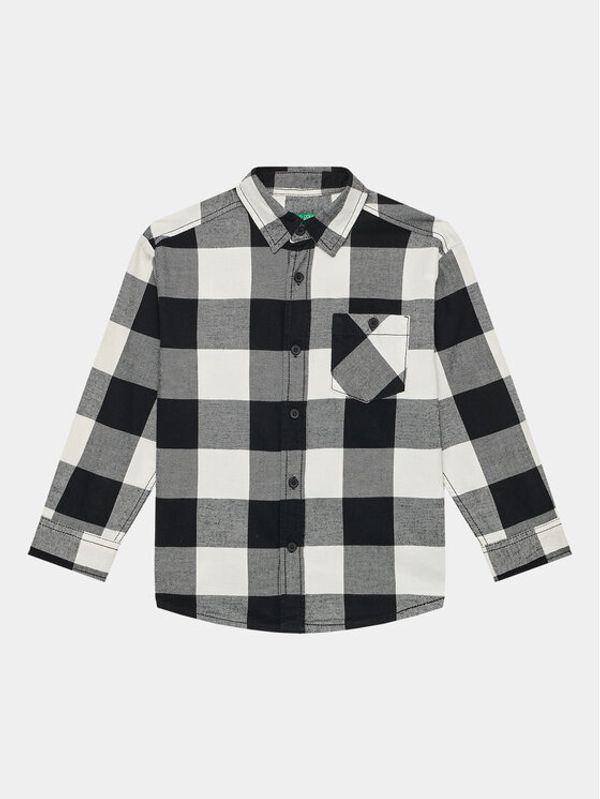 United Colors Of Benetton United Colors Of Benetton Риза 5LQHCQ01P Сив Regular Fit