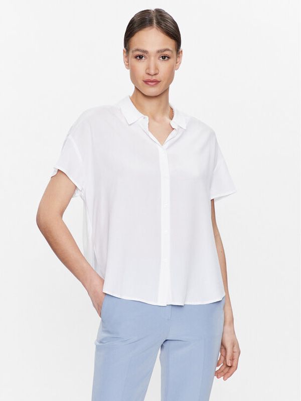 United Colors Of Benetton United Colors Of Benetton Риза 5WPWDQ01M Бял Boxy Fit