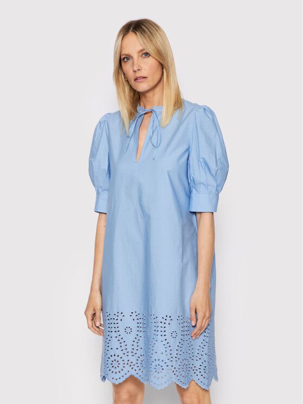 United Colors Of Benetton United Colors Of Benetton Рокля тип риза 43MCDV01P Син Relaxed Fit