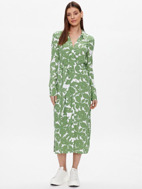 United Colors Of Benetton United Colors Of Benetton Рокля тип риза 43UEDV02X Зелен Regular Fit