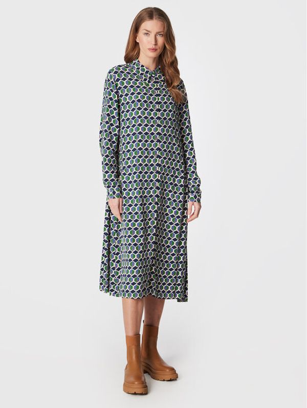 United Colors Of Benetton United Colors Of Benetton Рокля тип риза 48D8DV01W Цветен Regular Fit